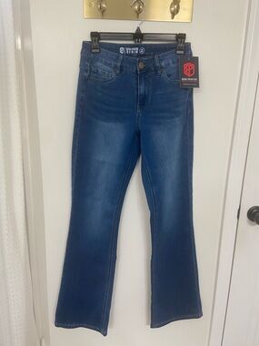 Born Primitive Women's Medium Dark Blue Boot Cut Ultra Stretch Jeans